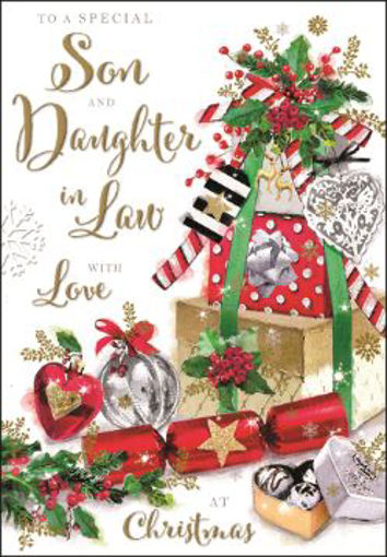 Picture of SON  & DAUGHTERIN LAW CHRISTMAS CARD